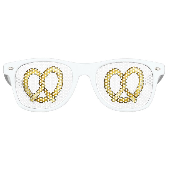 Salty Soft Pretzel Carnival Food NYC Snack Retro Sunglasses (Front)