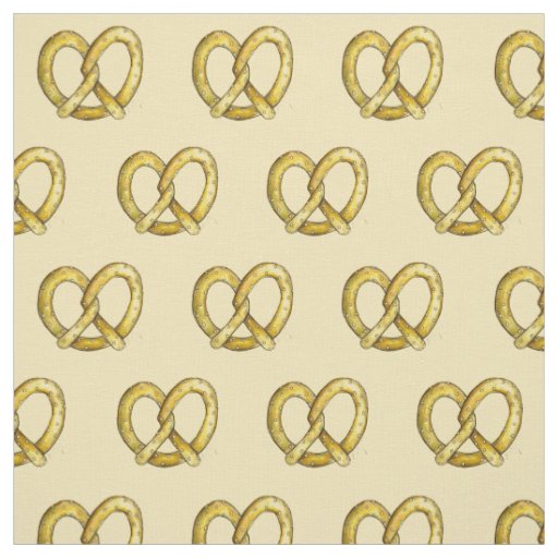 Salty Soft Pretzel Carnival NYC Street Snack Food Fabric