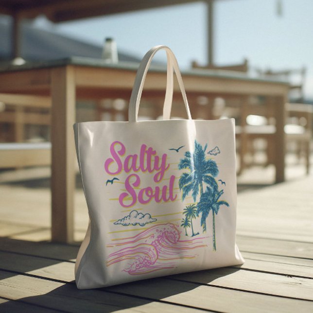 Salty Soul  Large Tote Bag (Creator Uploaded)