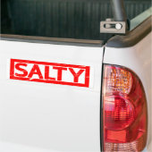 Salty Stamp Bumper Sticker (On Truck)