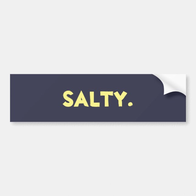 "Salty." Sticker (Front)