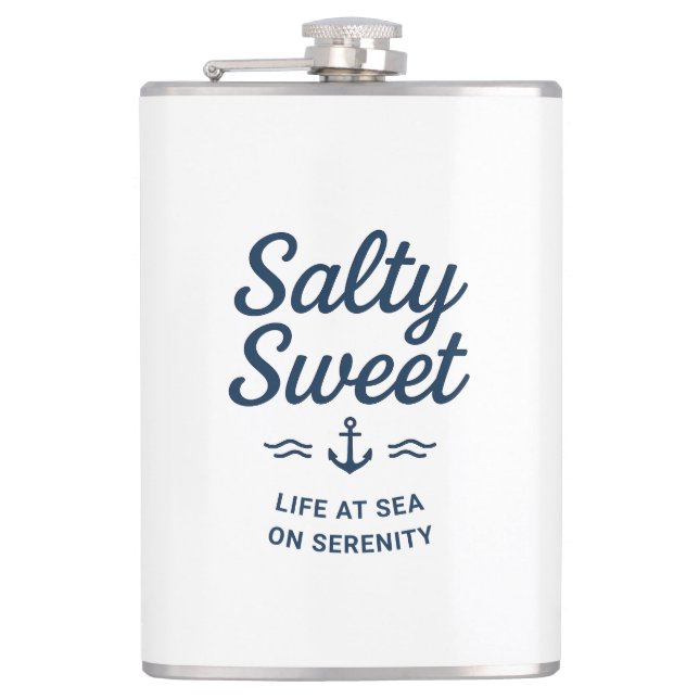 Salty Sweet Life at Sea Mug Flask (Front)