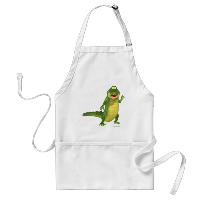 Salty the Crocodile Adult Apron (Front)