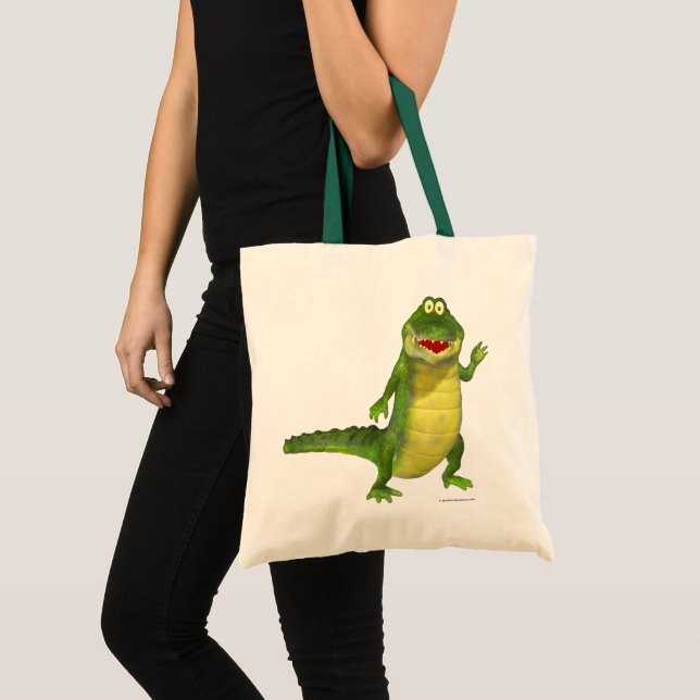 Salty the Crocodile Tote Bag (Front (Product))