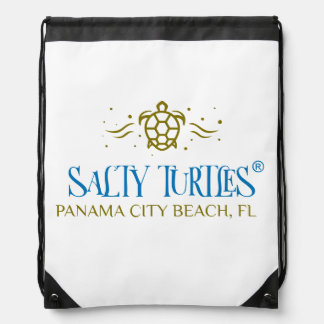 Salty Turtles backpack. Drawstring Bag