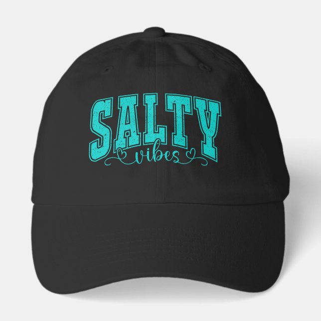 Salty Vibes – Beach Cap for Sun, Sand, and Sea  (Front)