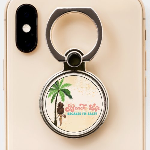 Salty Vibes Beach Life Phone Ring Stand