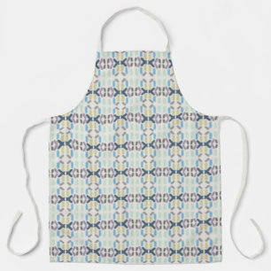 Salty Watercolor Pastel Colors On Cloud White Apron