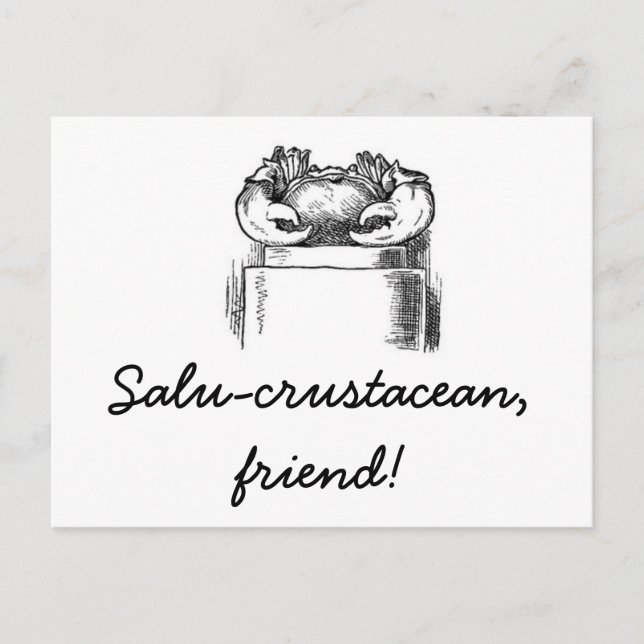 Salu-crustacean Postcard (Front)