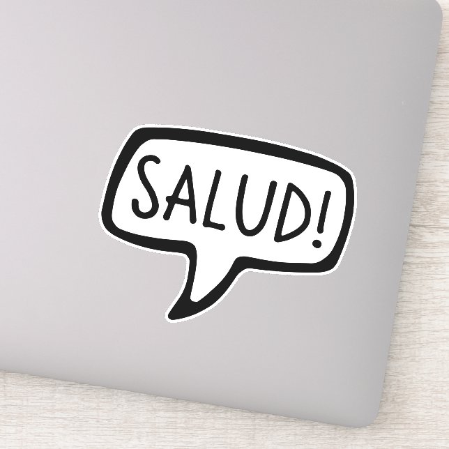 Salud! Breton Greeting Hello, Brittany, Brezhoneg Sticker (Detail)