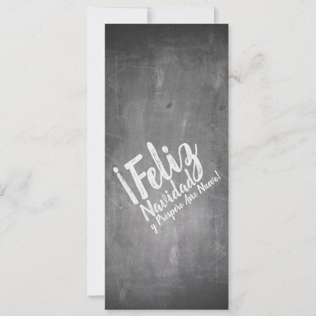 Saludos De Navidad en La Pizarra (Front)