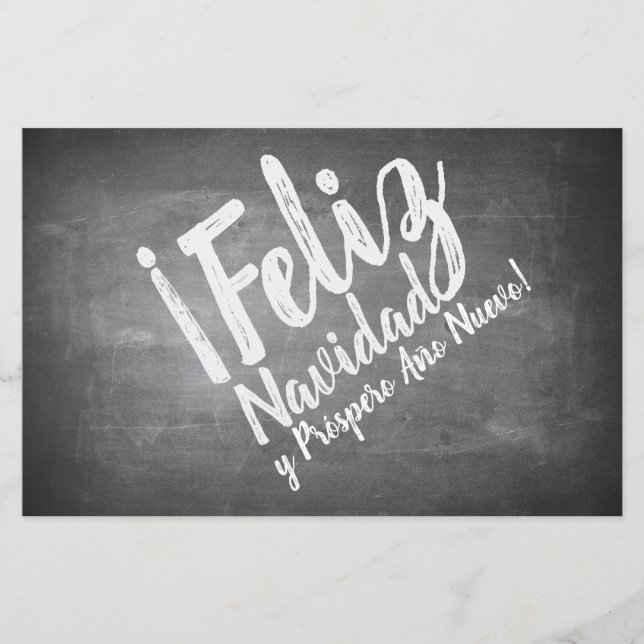 Saludos De Navidad en La Pizarra (Front)