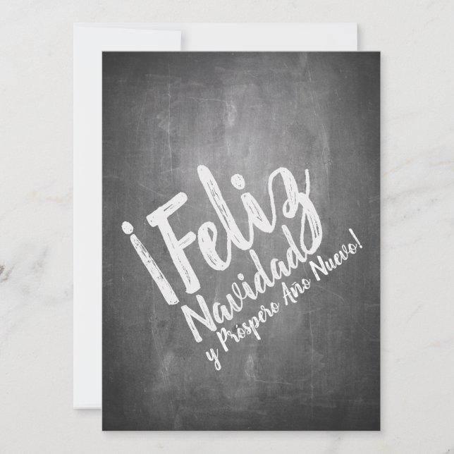 Saludos De Navidad en La Pizarra (Front)