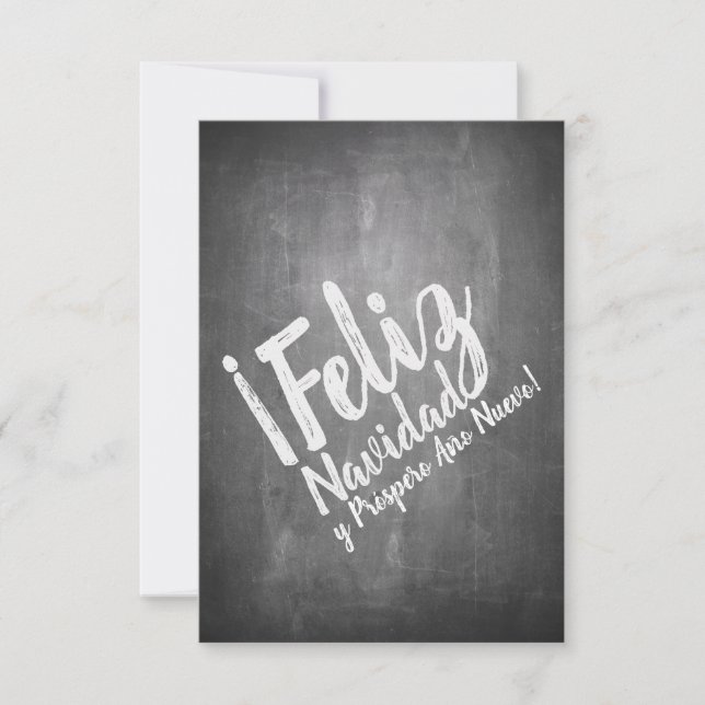 Saludos De Navidad en La Pizarra (Front)