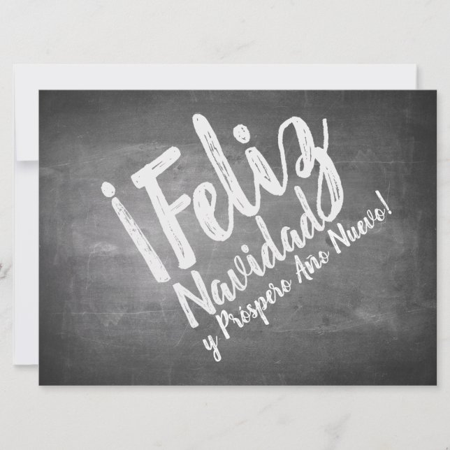 Saludos De Navidad en La Pizarra (Front)