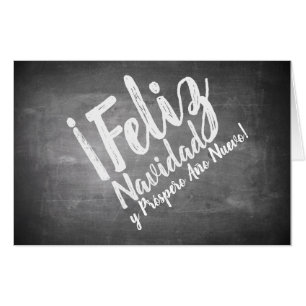 Saludos De Navidad en La Pizarra Card