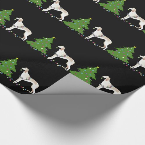 Saluki Christmas Design Wrapping Paper