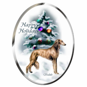 Saluki Christmas Gifts Ornament