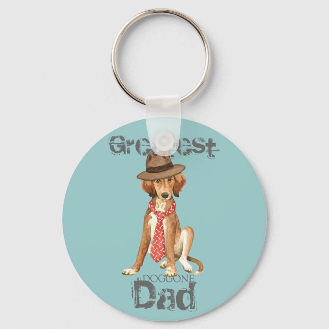 Saluki Dad Keychain (Front)
