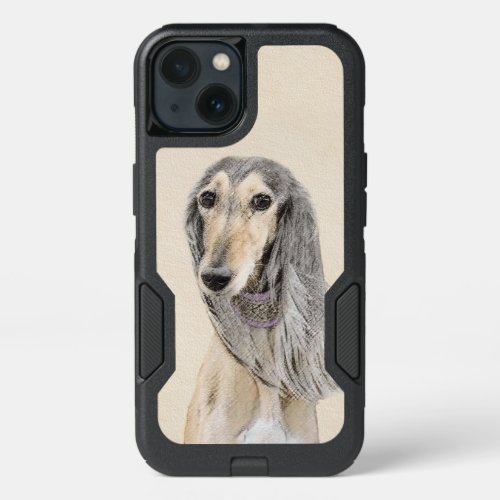 Saluki Fawn Painting _ Cute Original Dog Art iPhone 13 Case