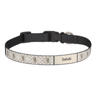 Saluki (Fawn) Painting - Cute Original Dog Art Pet Collar