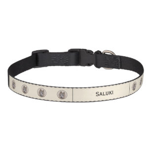 Saluki (Fawn) Painting - Cute Original Dog Art Pet Collar