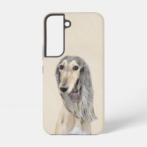 Saluki Fawn Painting _ Cute Original Dog Art Samsung Galaxy S22 Case