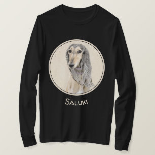 Saluki (Fawn) Painting - Cute Original Dog Art T-Shirt