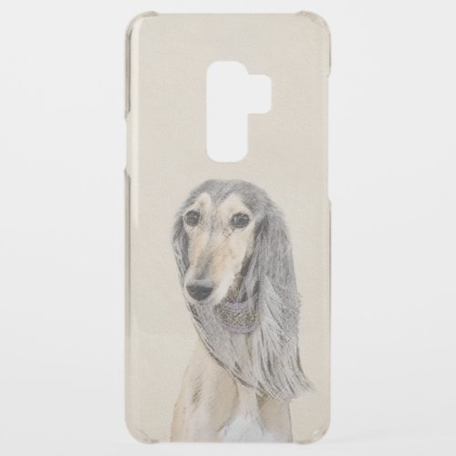 Saluki Fawn Painting _ Cute Original Dog Art Uncommon Samsung Galaxy S9 Plus Case