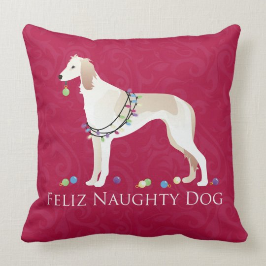 feliz naughty dog pillow