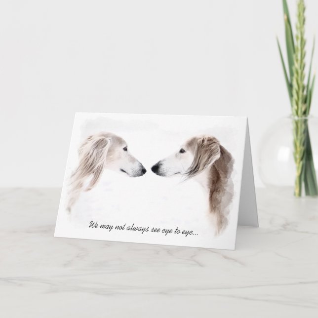 Saluki Greeting Cards (Front)