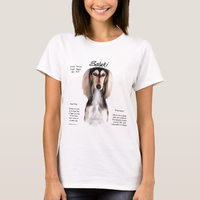Saluki History Design T-Shirt (Front)