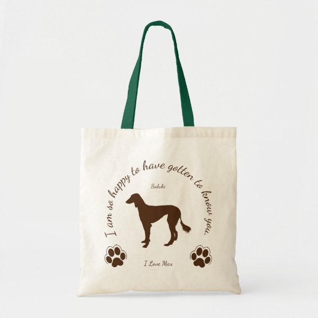 Saluki Original bag for you and your dog トートバッグ (Front)