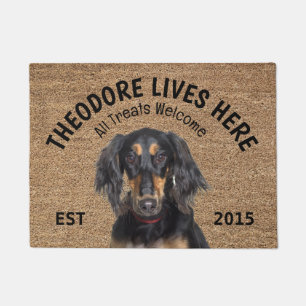 Saluki Personalized Dog Lover Doormat