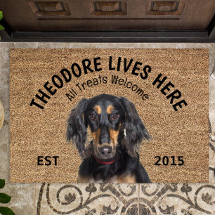 Saluki Personalized Dog Lover Doormat