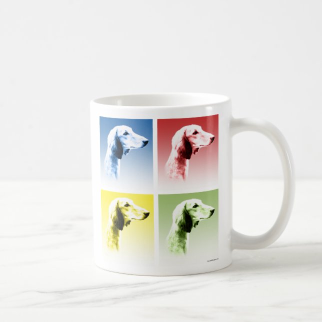 Saluki Pop Art Coffee Mug (Right)