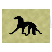 Saluki Silhouette (Front Horizontal)