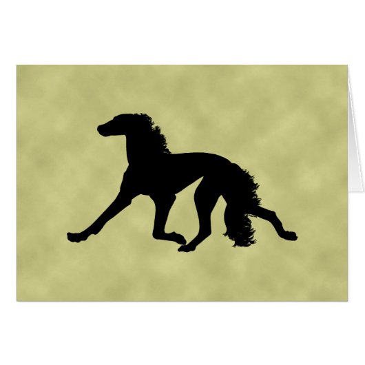 Saluki Silhouette Cards (Front Horizontal)