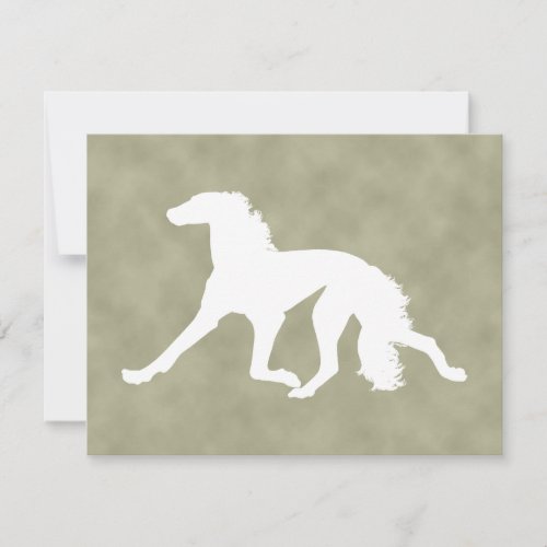 Saluki Silhouette Invitation