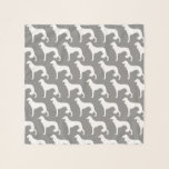 Saluki Silhouettes Pattern Scarf<br><div class="desc">Saluki Lover's Scarf</div>