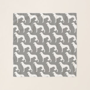 Saluki Silhouettes Pattern Scarf