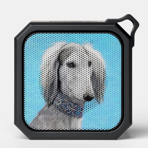 Saluki Silver Painting _ Cute Original Dog Art Bluetooth Speaker