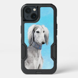 Saluki (Silver) Painting - Cute Original Dog Art iPhone 13 Case