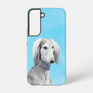 Saluki (Silver) Painting - Cute Original Dog Art Samsung Galaxy S22 Case