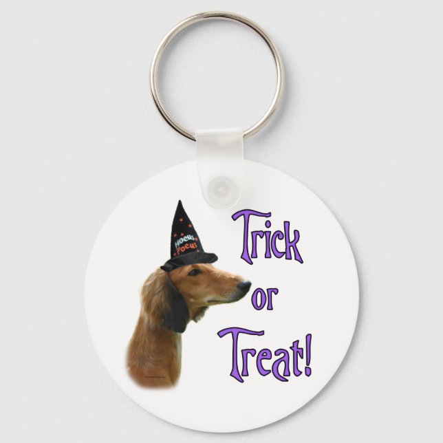 Saluki Trick Keychain (Front)
