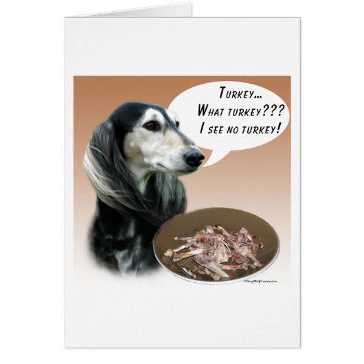 Saluki Turkey Cards (Front)