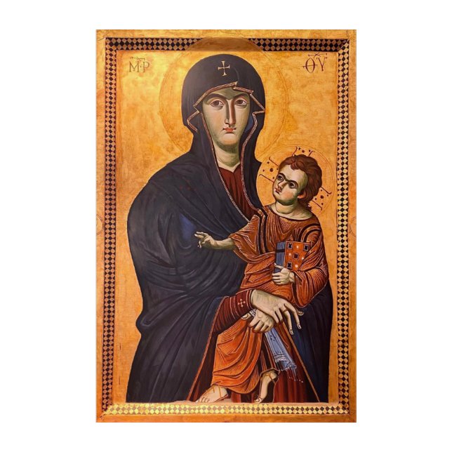 Salus Populi Romani Blessed Virgin Mary Acrylic Print (Front)