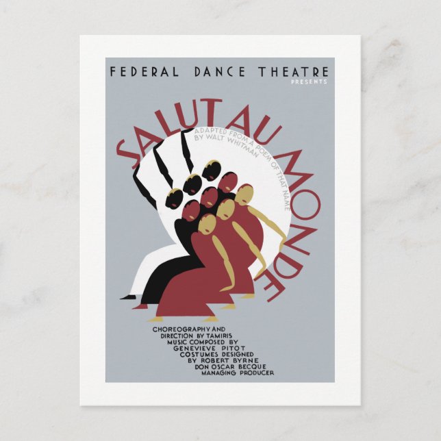 Salut Au Monde Postcard (Front)