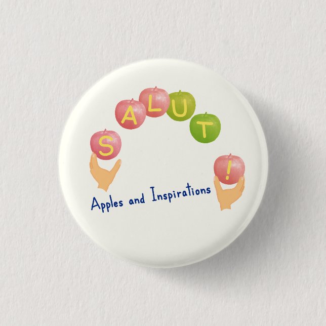 SALUT! PINBACK BUTTON (Front)