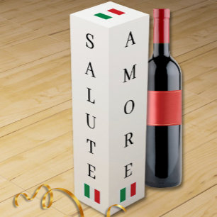 Salute Amore ( Italian for "Cheers Love" )  Wine Box